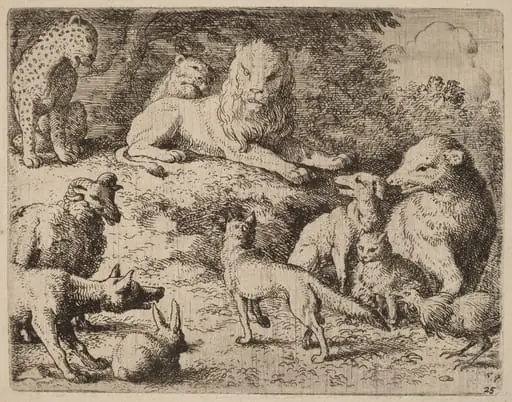 The Animals Present Their Charges Against Reynard, by Allart van Everdingen