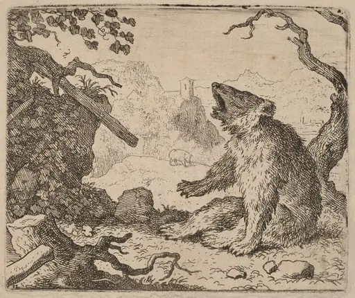 The Bear Sent as Messenger, by Allart van Everdingen