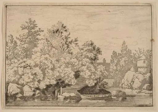 The Cudgel Dam and Covered Bridge, by Allart van Everdingen