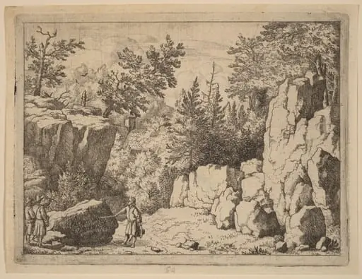 The Inscription on the Rock, by Allart van Everdingen