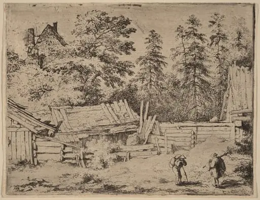 Three Cottages, by Allart van Everdingen