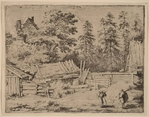 Three Cottages, by Allart van Everdingen