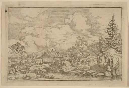 Three Goats at the River, by Allart van Everdingen