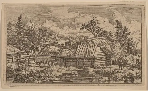 Two Beams Floating in the Water, by Allart van Everdingen