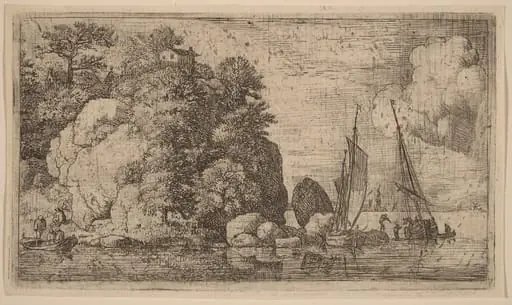 Two Boats on a Wide River, by Allart van Everdingen