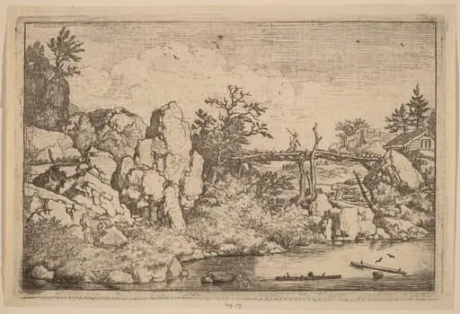 Two Logs in the Water, by Allart van Everdingen
