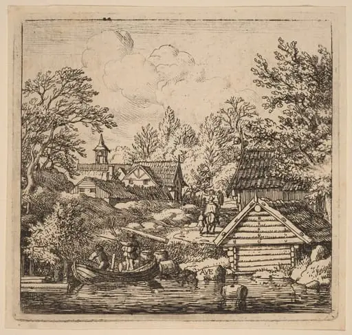 Unloading a Barge, by Allart van Everdingen