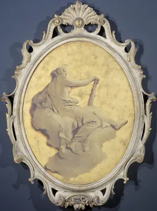 Allegorical Figure of a Woman with a Club (Fortitude?), by Giovanni Battista Tiepolo