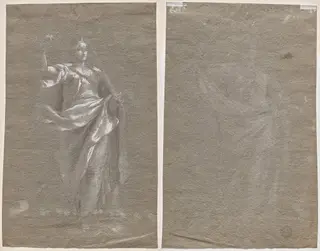 Allegorical Figure (recto and verso)