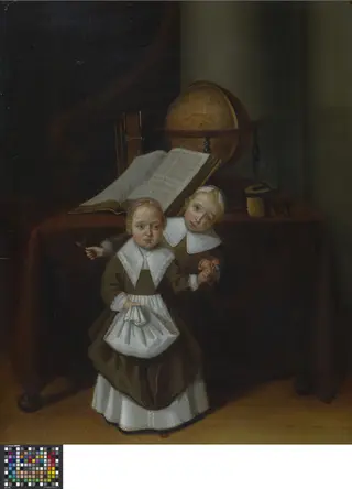 Allegorisch portret van twee meisjes
