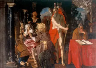 Allegory of Old Age. Time and the Scholar