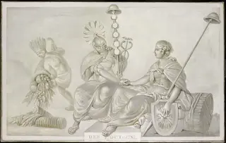 Allegory of the Treaty of Amity and Commerce between their High Mightinesses, the States General of the United Netherlands, and the United States of America, 1782
