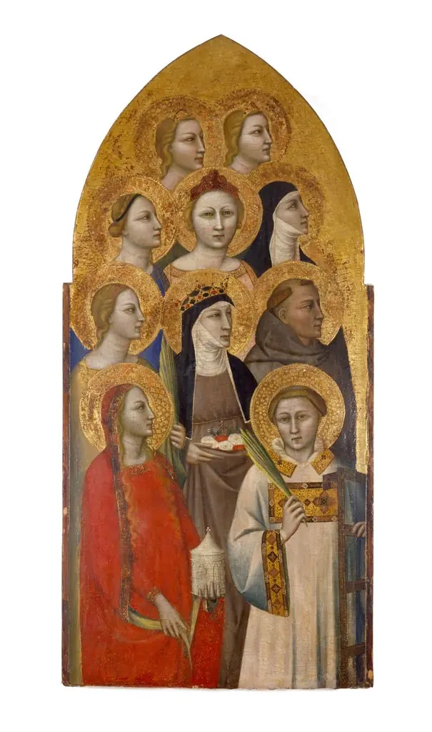 Saints and Angels, by Allegretto Nuzi
