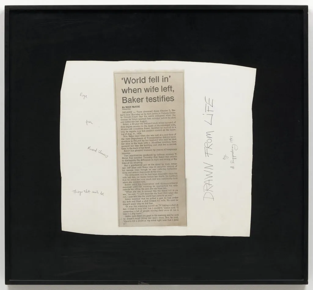 Untitled, by Allen Ruppersberg, graphite, 1981