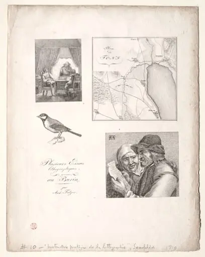 L'art de la litographie:Four Subjects after Falger, by Alois Senefelder