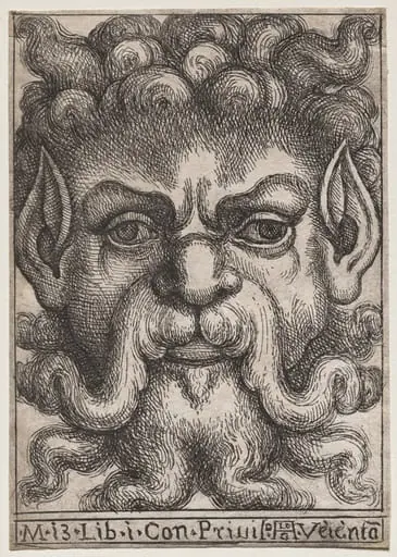 Grotesque Masks: Mask 13, Book I, by Aloisio Giovannoli
