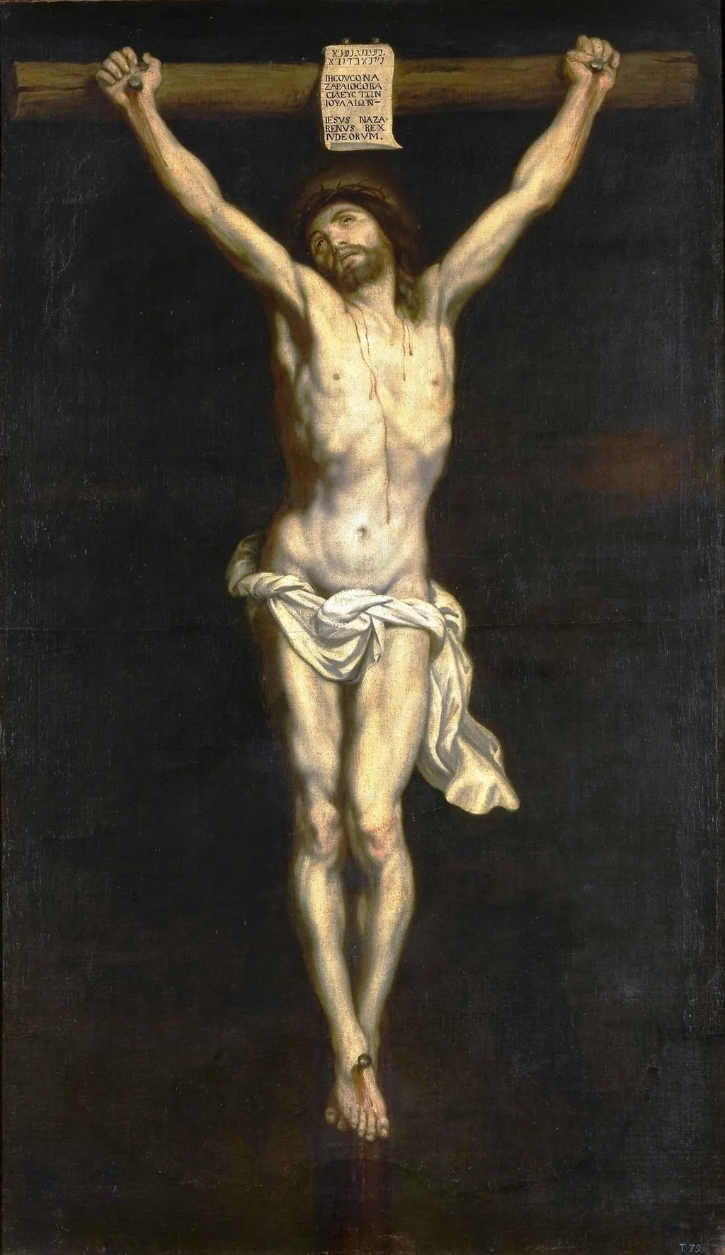 Christ Crucified, by Alonso Cano, oil, 1601