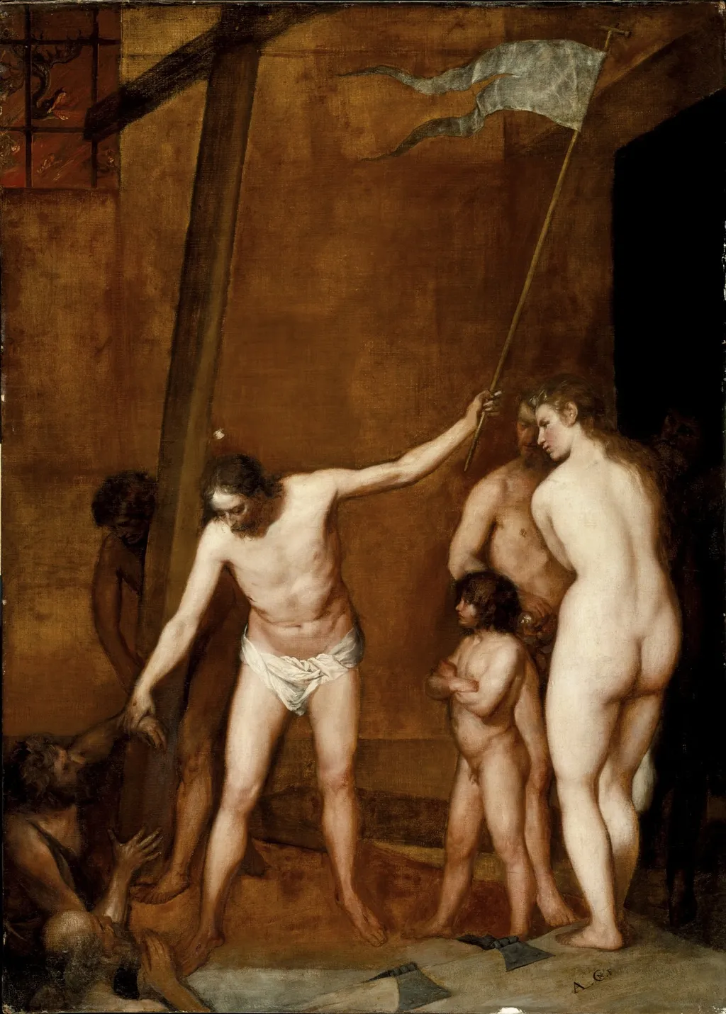 Christ in Limbo, by Alonso Cano, oil, 1655