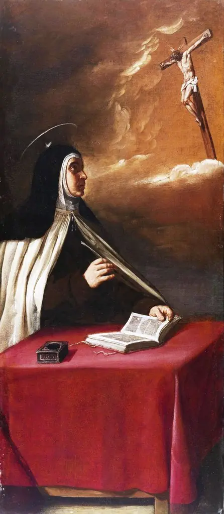 The crucified Christ appears to Saint Teresa of Avila