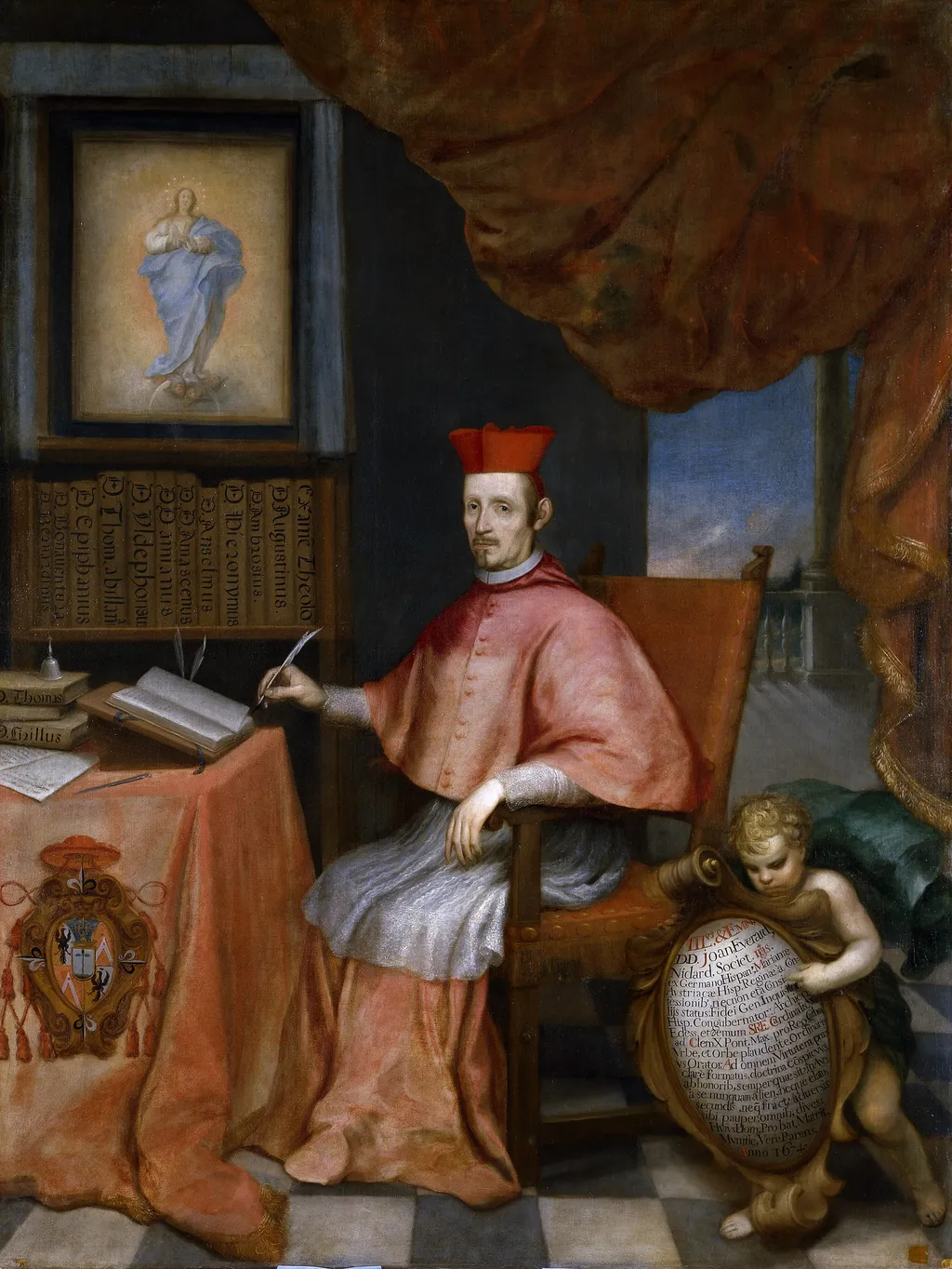 Cardinal Juan Everardo Nithard, by Alonso del Arco, oil, 1674