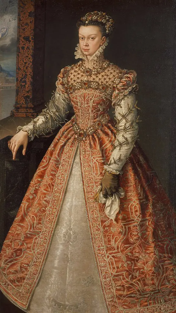 Portrait of Elisabeth of Valois (1545-1568), Queen of Spain, by Alonso Sánchez Coello