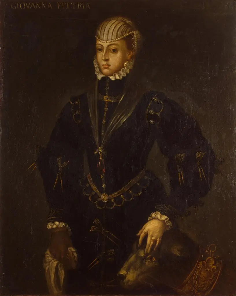 Portrait of Giovanna Feltria, by Alonso Sánchez Coello