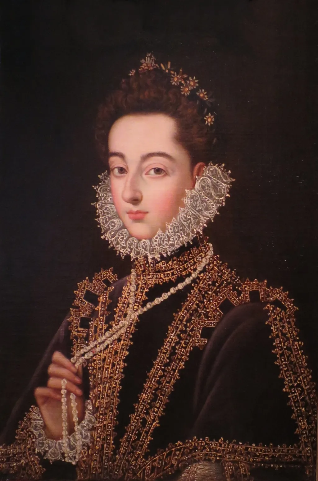 Portrait of the Infanta Catalina Michaela of Austria, by Alonso Sánchez Coello, oil