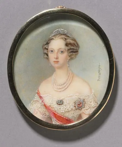 Portrait of a Woman, probably Princess Cecilie of Baden, Grand Duchess Olga Feodorovna, by Aloys Gustav von Rockstuhl