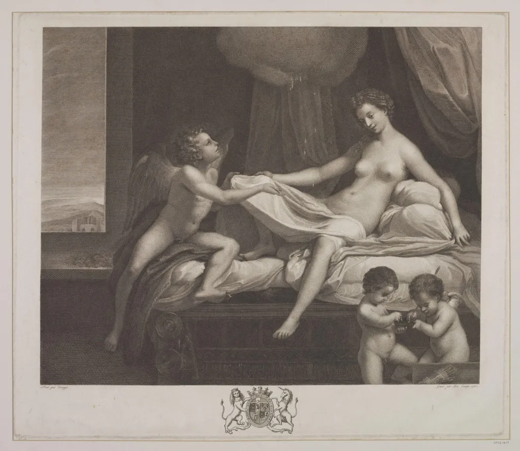 Rape of Danae, by Aloysio Cunego, 1850