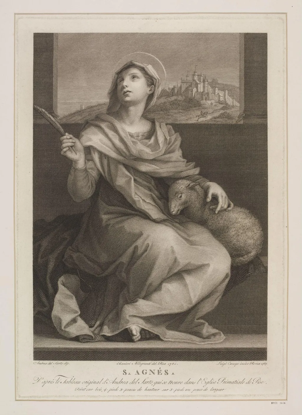 St. Agnes, by Aloysio Cunego, 1781