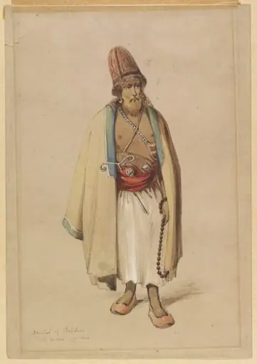 Dervish of Bokhara with Inkhorn and Diak, by Aloysius Rosarius Amadeus Raymondus Andreas Preziosi