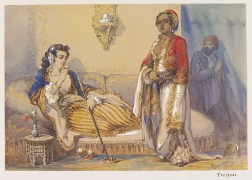 Interior of a Harem, by Aloysius Rosarius Amadeus Raymondus Andreas Preziosi