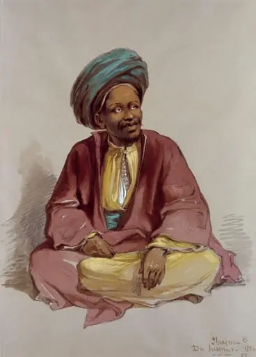 Portrait of Ibrahim, a Muslim from Sennar, by Aloysius Rosarius Amadeus Raymondus Andreas Preziosi