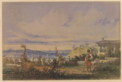 The Cemetery of Crimean Heroes, Scutari, by Aloysius Rosarius Amadeus Raymondus Andreas Preziosi