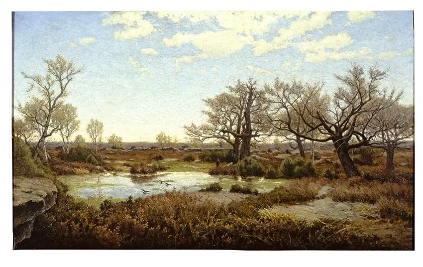 La mare aux Fées in Fontainebleau, by Alphonse Asselbergs