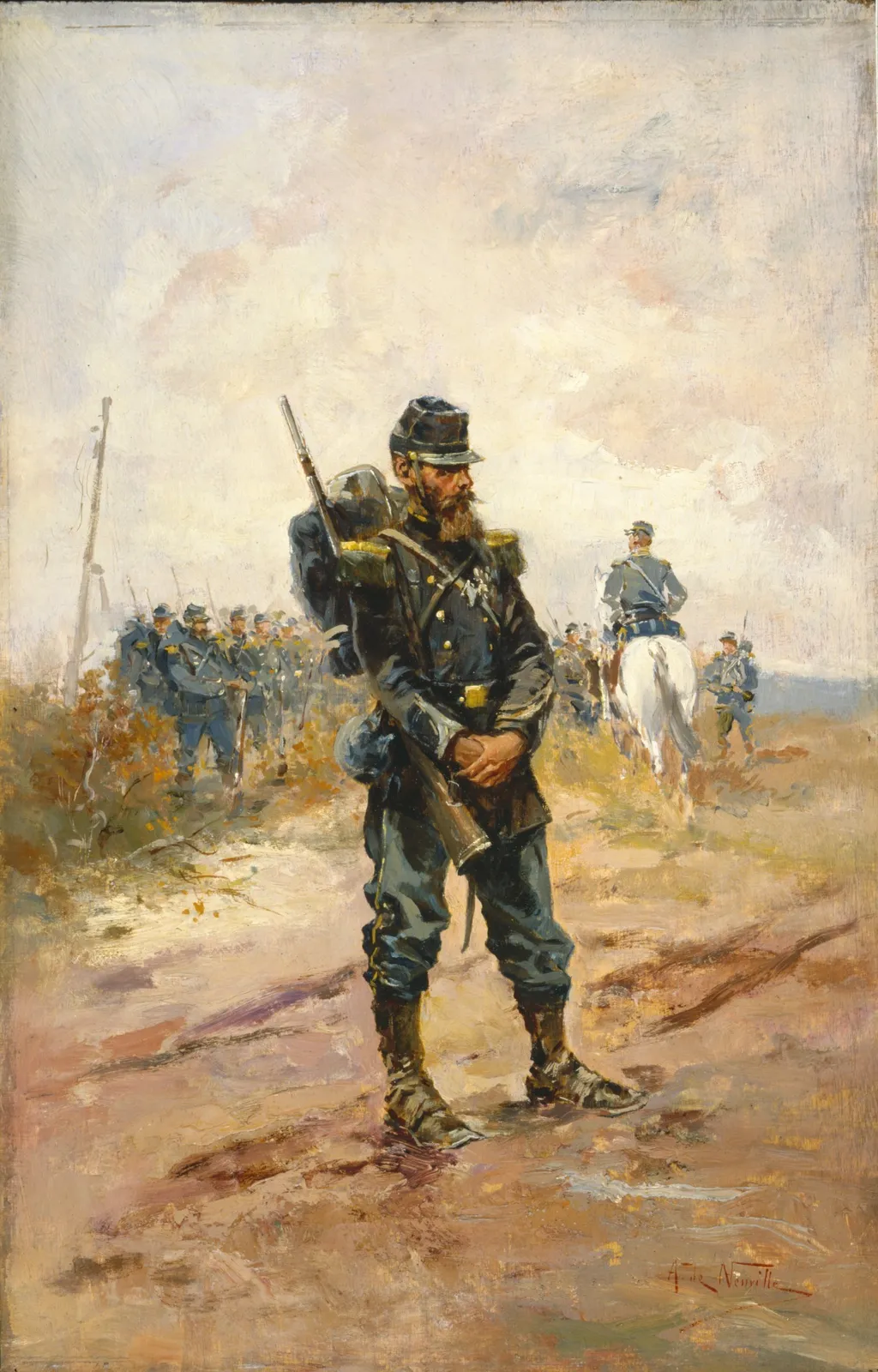 A Soldier, by Alphonse de Neuville, unspecified, 1870