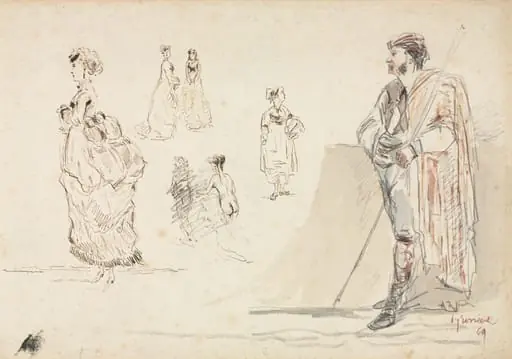 Sketches of Figures, by Alphonse de Neuville