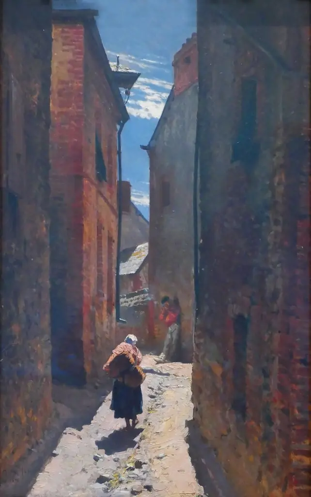 Street in an Old Town, by Alphonse de Neuville