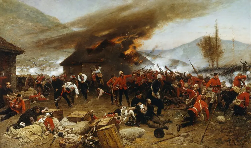 The defence of Rorke's Drift 1879, by Alphonse de Neuville