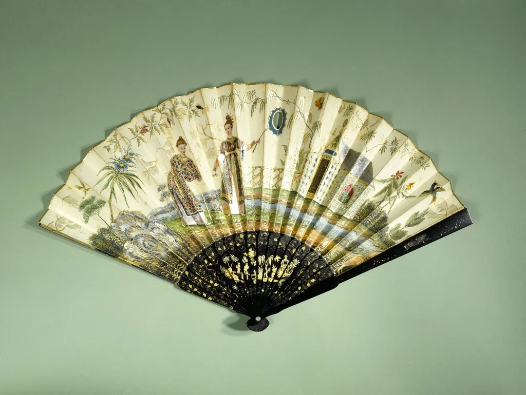 Eventail plié, by Alphonse Giroux, unspecified, 1820