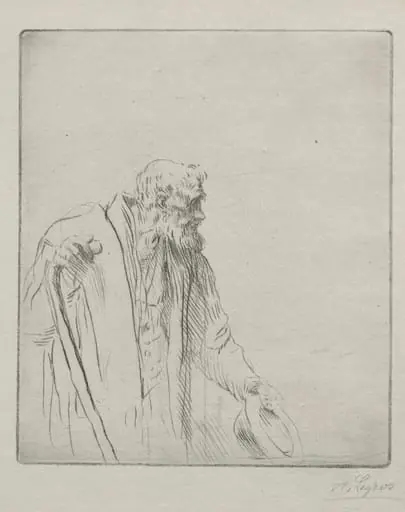 A Beggar, by Alphonse Legros