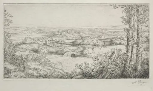 A Valley in Burgundy, by Alphonse Legros