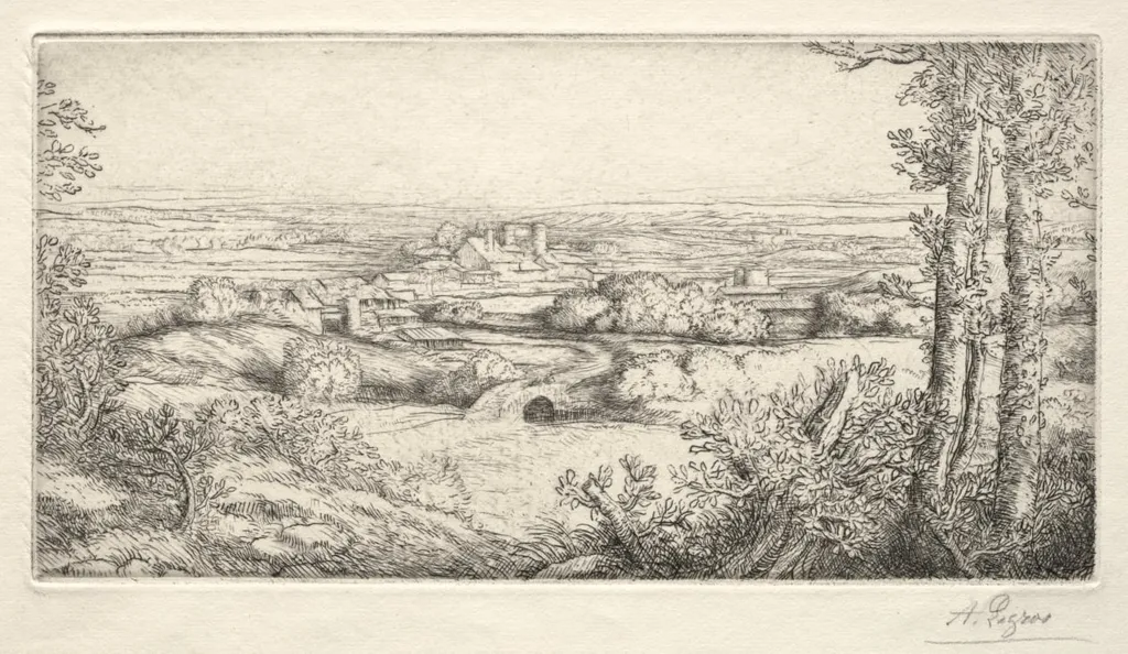 A Valley in Burgundy (Une Vallée en Bourgogne), by Alphonse Legros, 1884