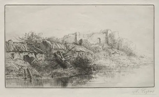 Abandoned Village, by Alphonse Legros