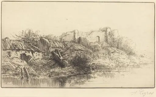 Abandoned Village, by Alphonse Legros
