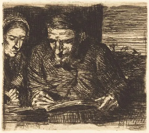 Account Book (Le livre de comptes), by Alphonse Legros