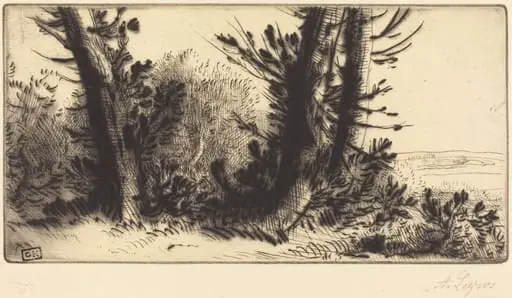 Across Country (A travers champ), by Alphonse Legros