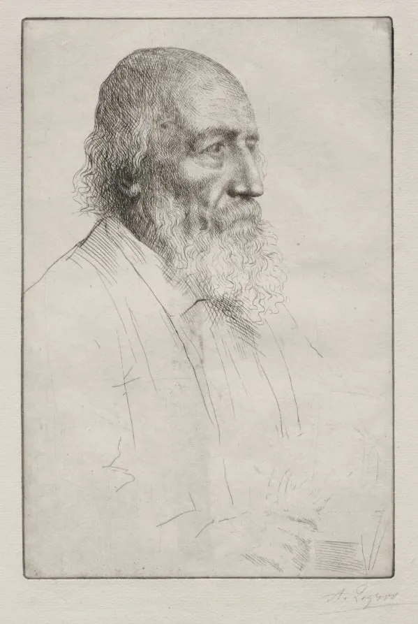 Alfred Lord Tennyson, by Alphonse Legros, 1884
