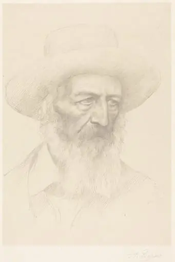 Alfred, Lord Tennyson, by Alphonse Legros