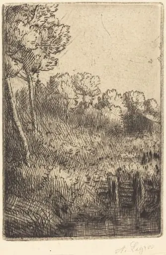 Along the Marne (Sur la Marne), by Alphonse Legros
